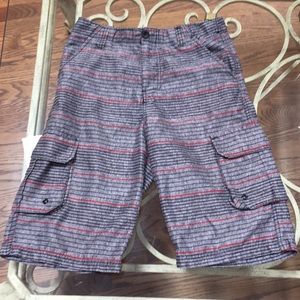 OP boys cargo style swim trunks.
